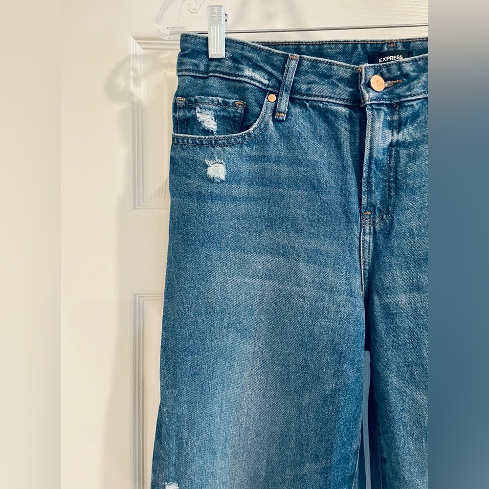 Express 90s Ankle Boot Mid Rise Jeans - Picture 4 of 8